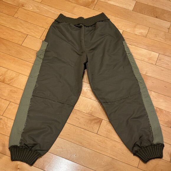 Zara Women's Green Cargo Pants, Size XS, Baggy, Balloon Cargo Trousers, Joggers - Picture 2 of 4